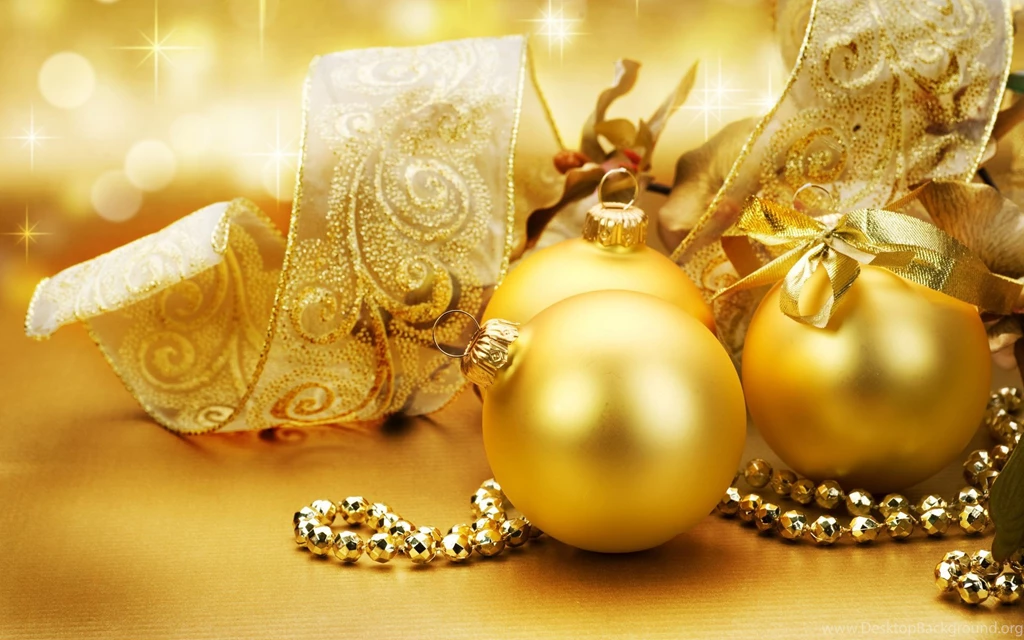 Free Download Golden Christmas Ornaments Wallpapers Full Hd ...