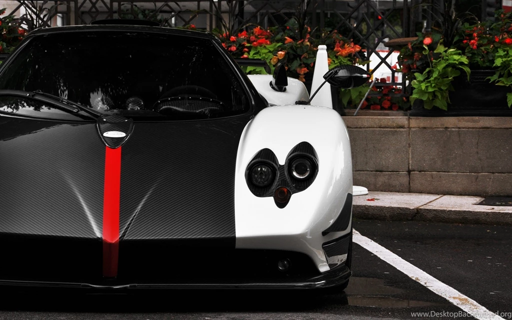 Black And White Pagani Zonda Wallpapers