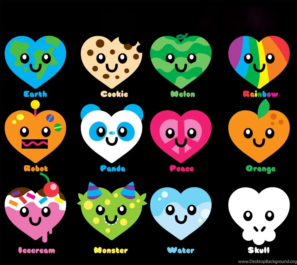 Super Cute Hearts Flikie Wallpapers