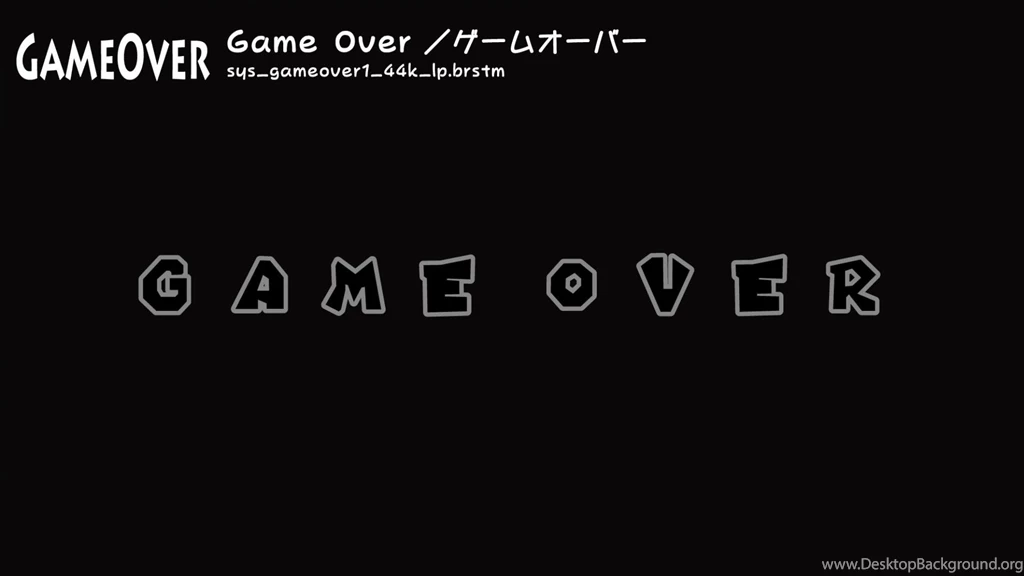 3d Game Over Wallpapers