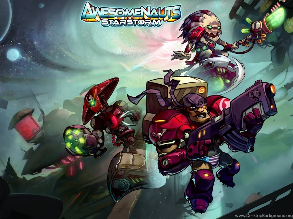 Awesomenauts: Starstorm Ted McPain Gameplay (Oh Help!) YouTube