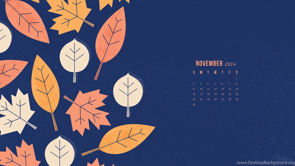 November Desktop Calendar — Crafthubs