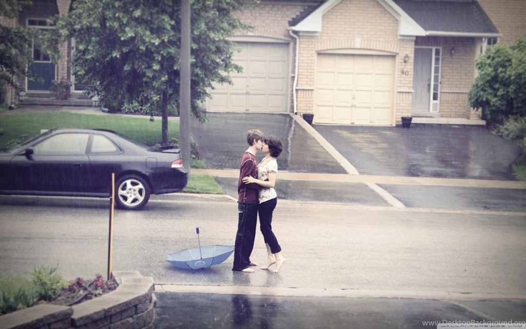 Kissing In The Rain HD Desktop Wallpapers : High Definition ...