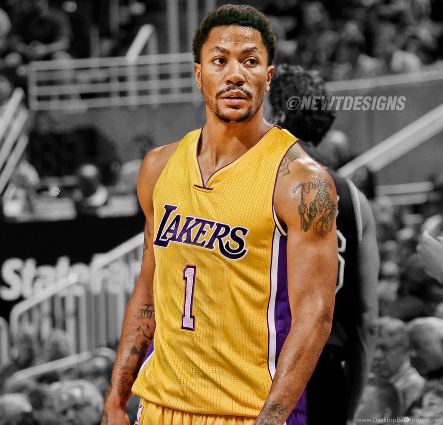 Derrick Rose Jersey Swap Los Angeles Lakers By NewtDesigns On ...