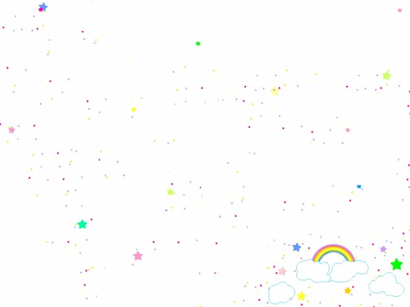 Rainbow, Clouds, Stars, And Polka Dots Wallpapers Gif By ...
