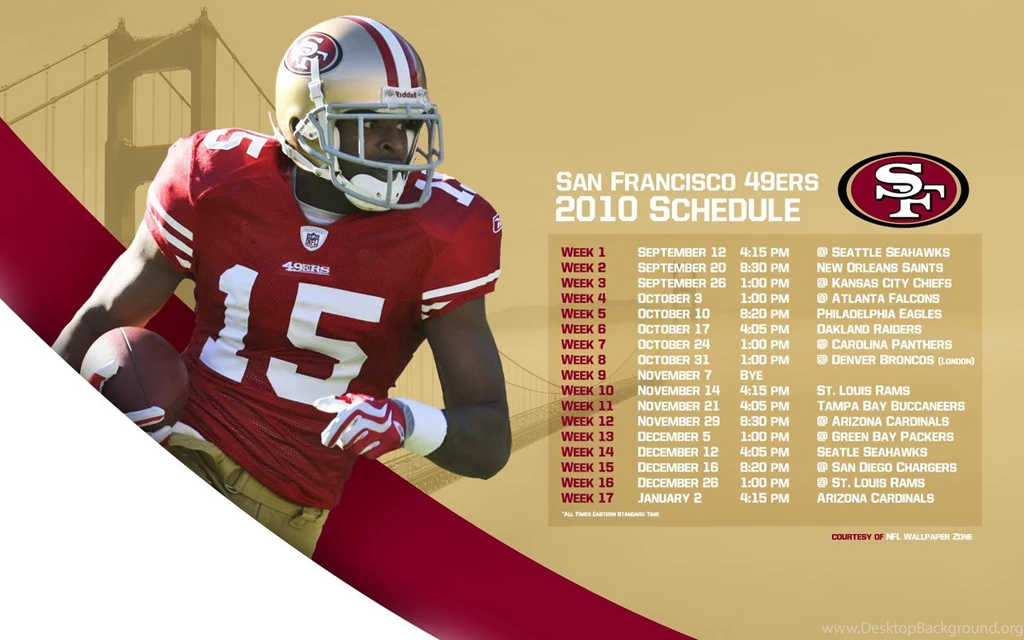 NFL Wallpapers Zone: SF / San Francisco 49ers 2010 Schedule ...