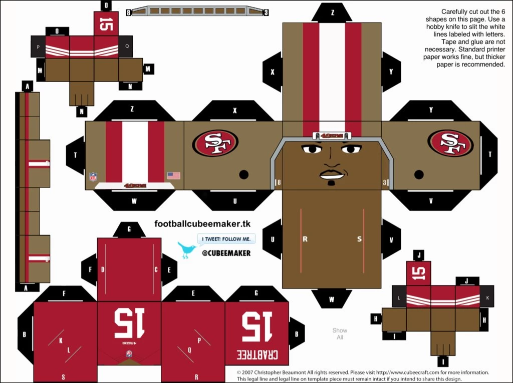 Michael Crabtree 49ers Cubee By Etchings13 On DeviantArt