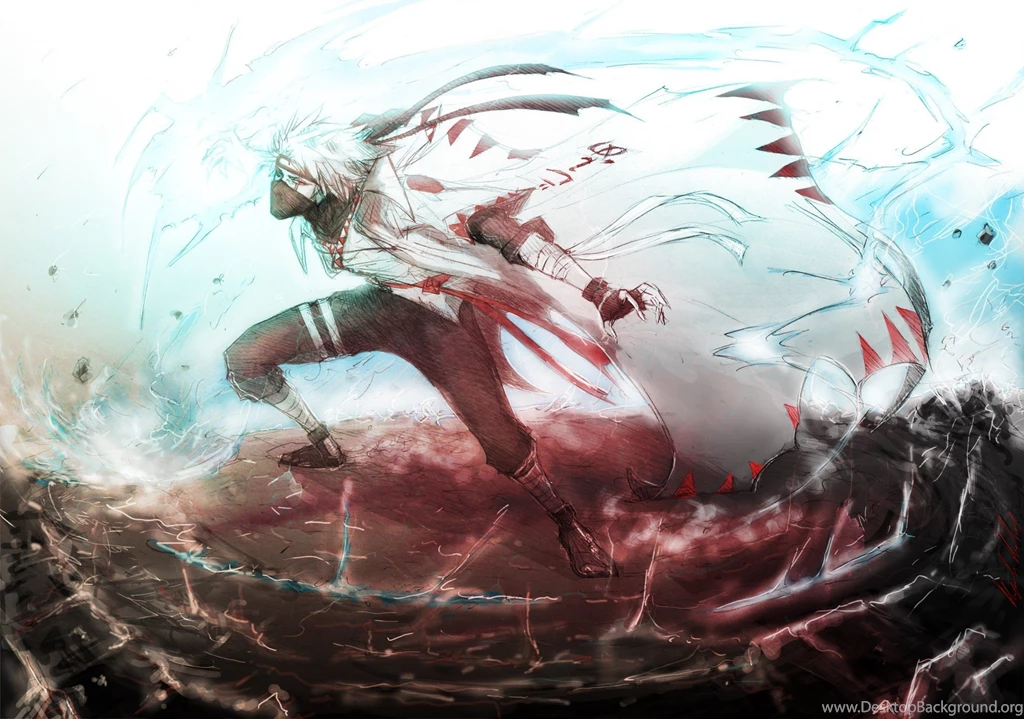 Sketches Naruto: Shippuden Sharingan Masks Robes Kakashi Hatake ...