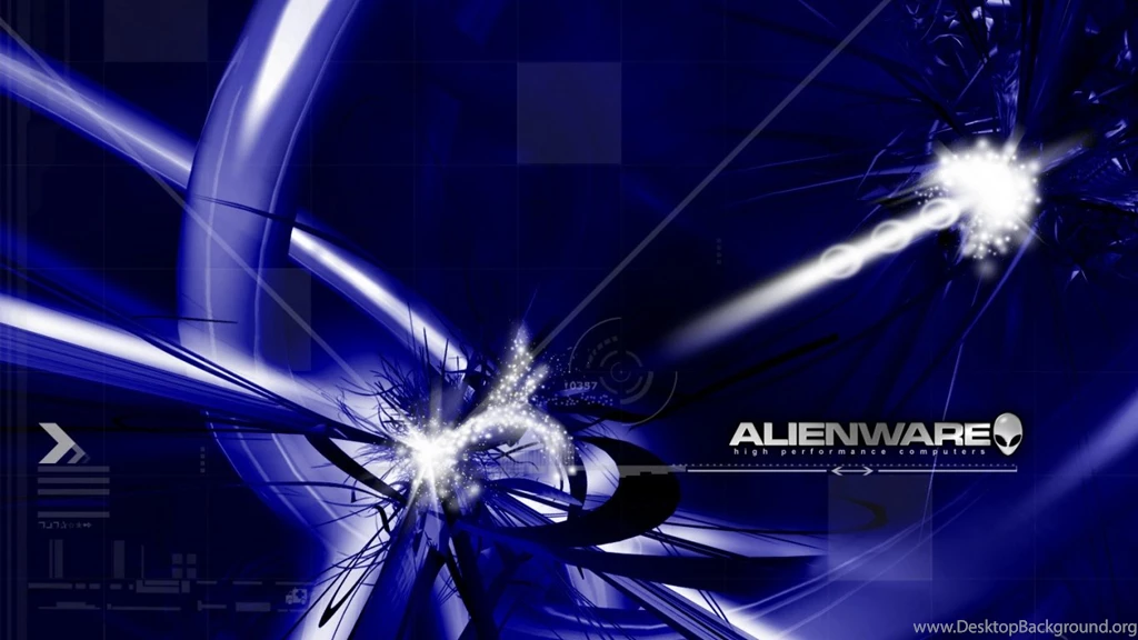 1366x768 Alienware Blue Desktop PC And Mac Wallpapers