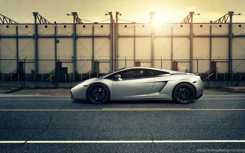 Lamborghini Car Parking Street Sunset HD Wallpapers FreeWallsUp