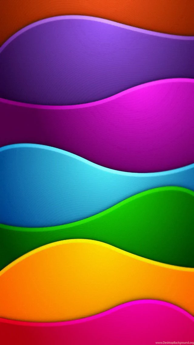 Waves Of Color iPhone 5 Wallpapers (640x1136)