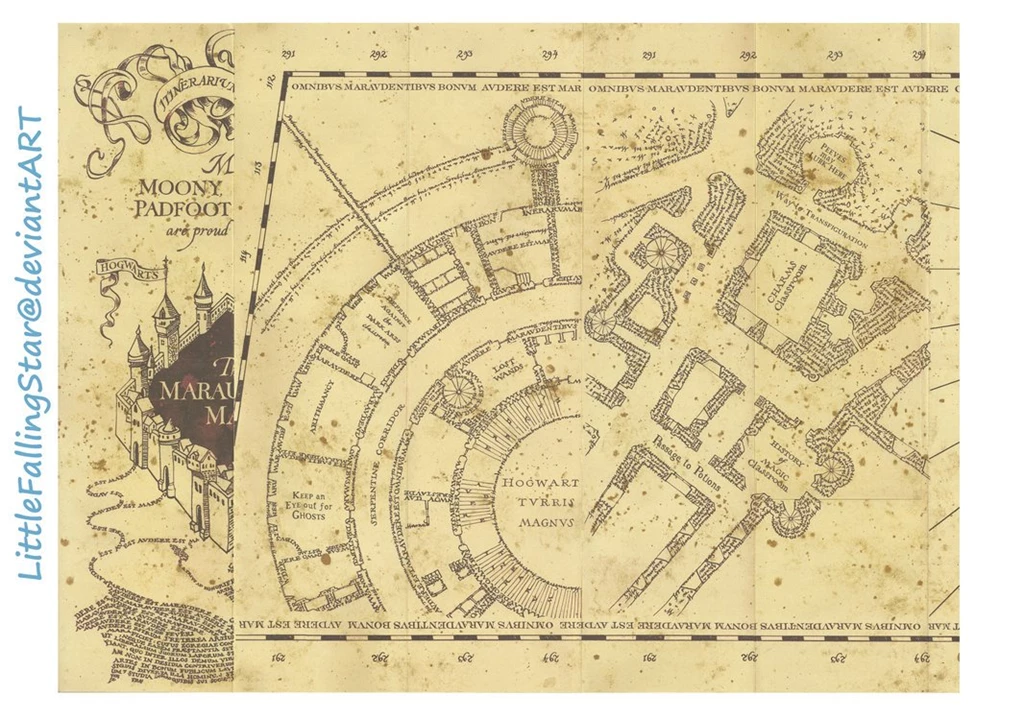 Marauders Map Page 1 By LittleFallingStar On DeviantArt