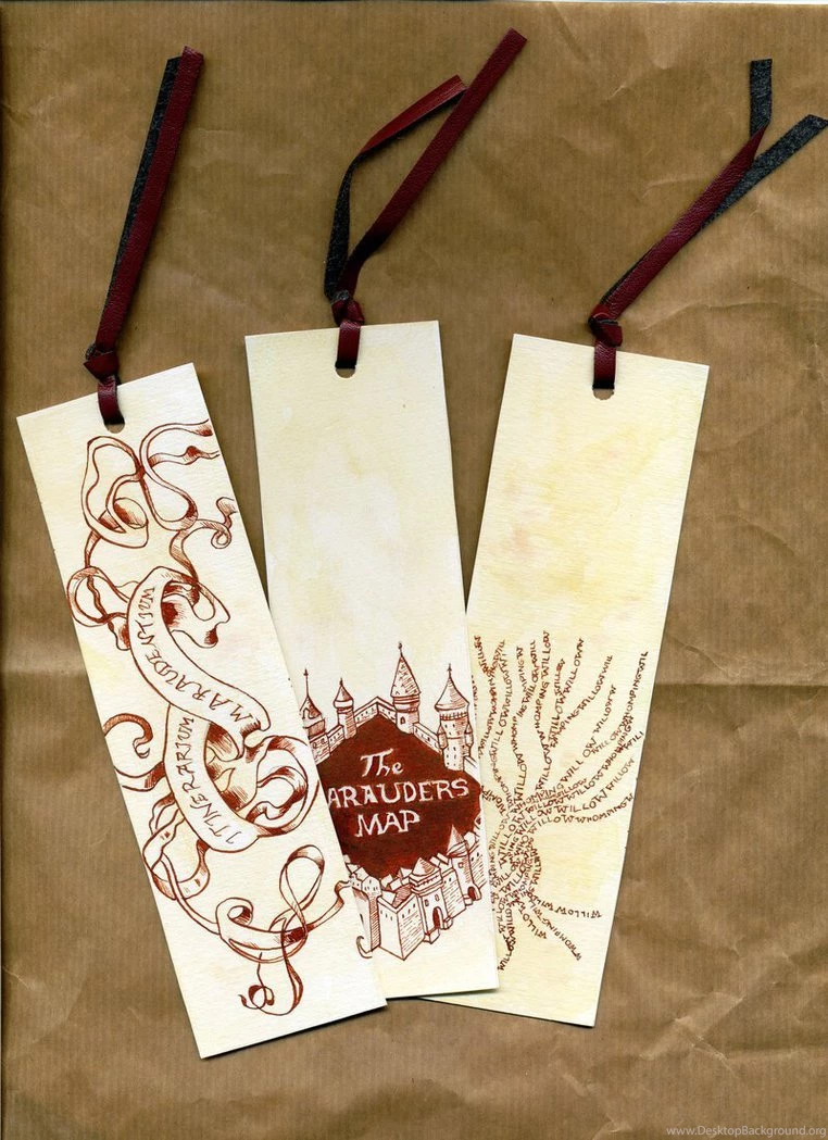 Marauder's Map Bookmarks By Feliks Grell On DeviantArt