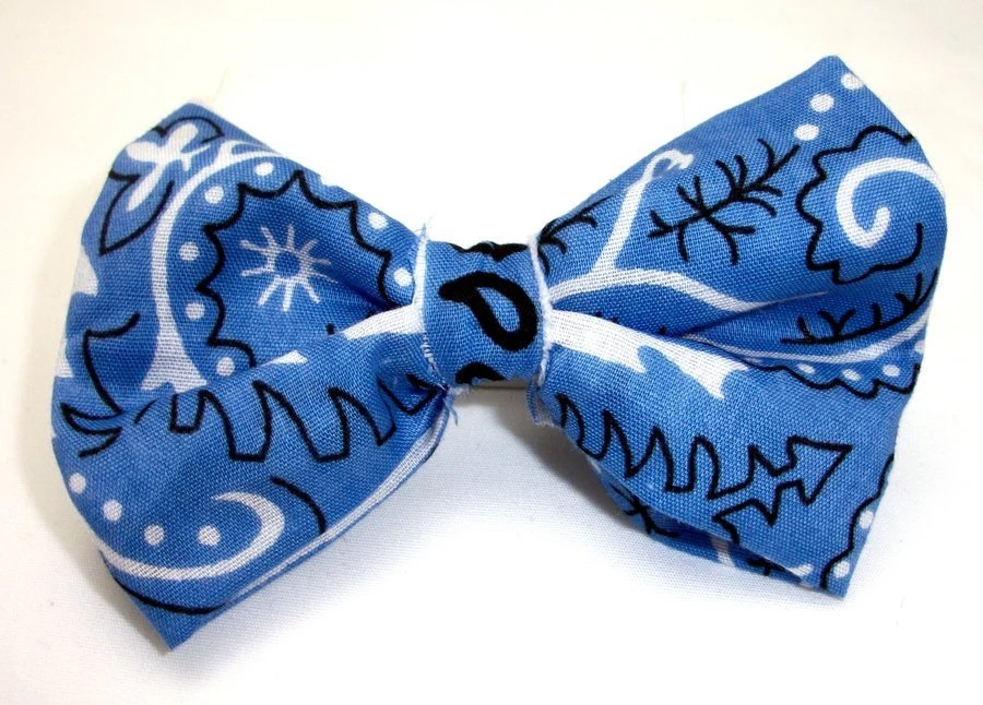 Medium Blue Bandana Bow By GeekyGamerShop On DeviantArt