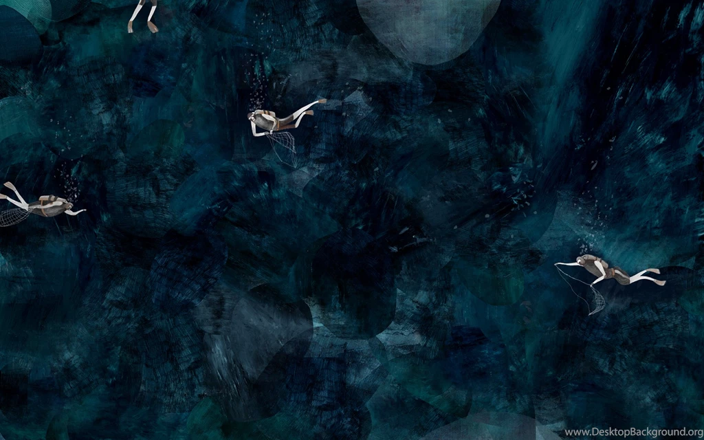 Diving Diver Sports Underwater Ocean Fantasy Abstract Wallpapers ...