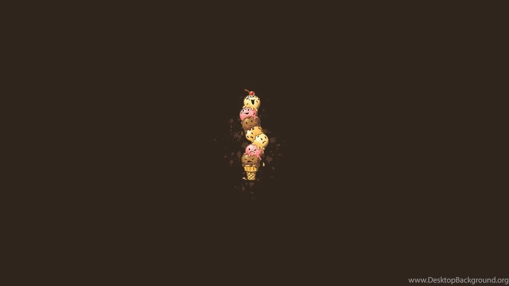 Minimalistic Ice Cream Funny Simple Backgrounds Wallpapers ...