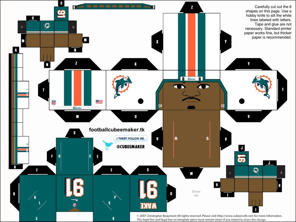 Cameron Wake Dolphins Cubee By Etchings13 On DeviantArt