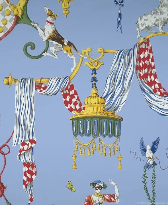 Scalamandre Venetian Carnival Wallpapers A & B Panels