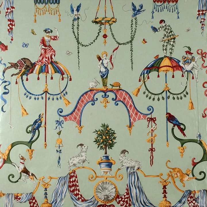 16340M 003 Venetian Carnival Mint By Scalamandre