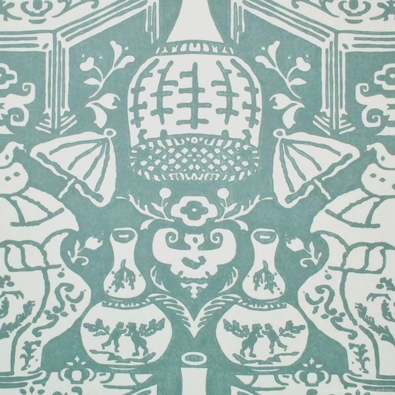 6801 17 The Vase Teal By Clarence House