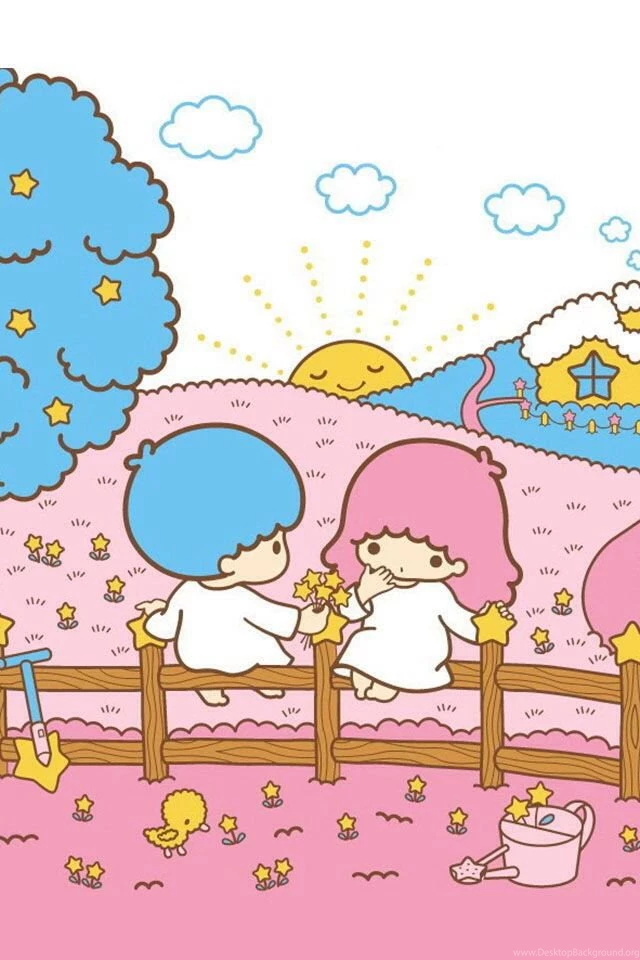 Little Twin Stars ADORABLE Homescreen Backgrounds