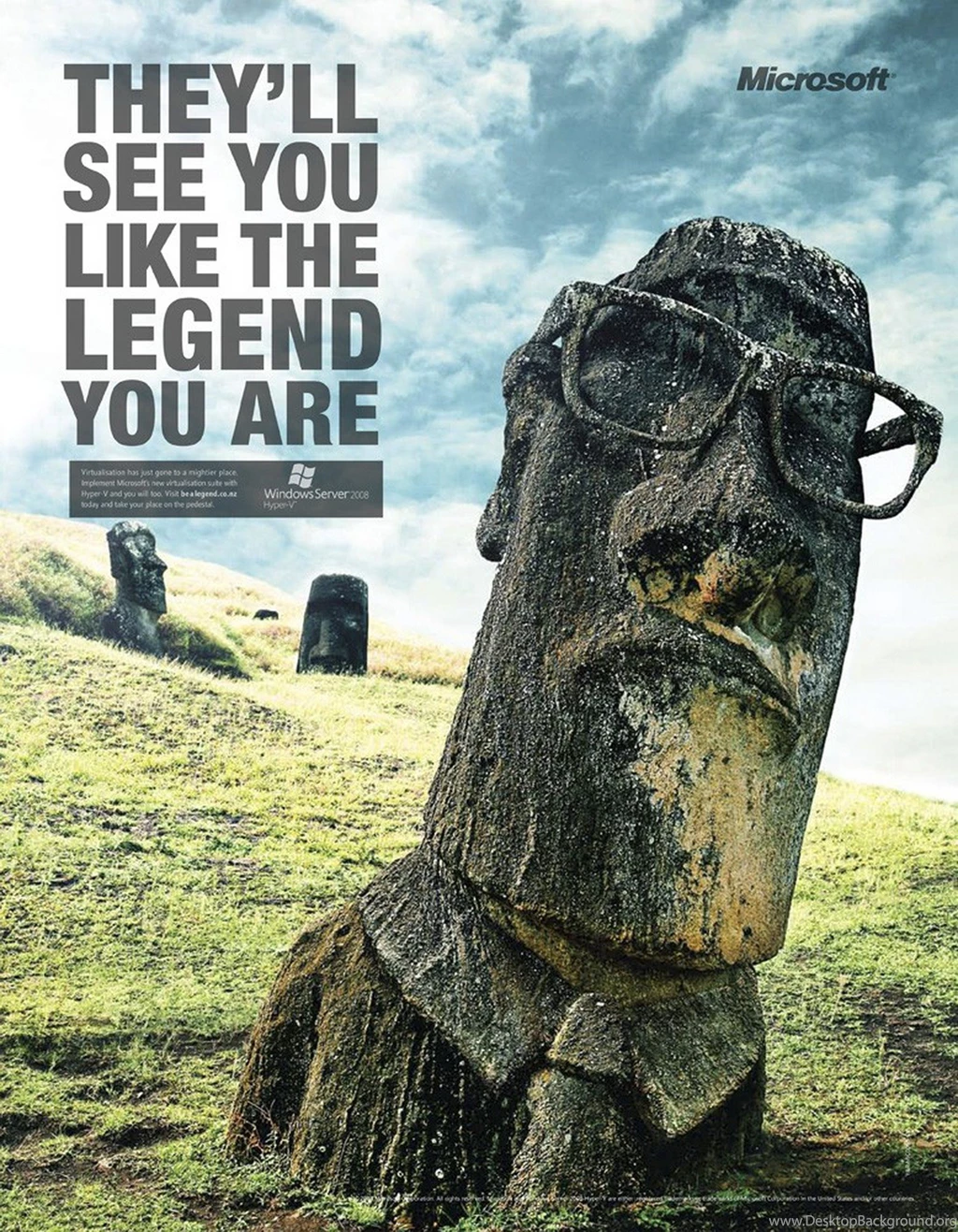 Easter Island Viral Advertisement Artwork Glasses Wallpapers ...