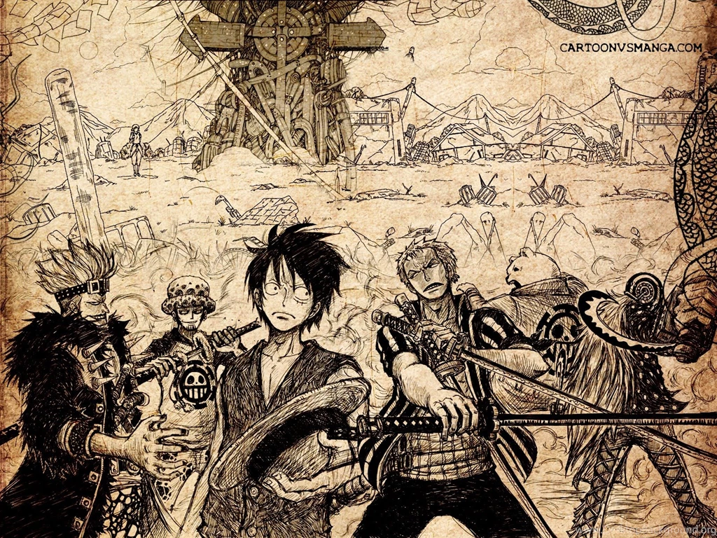 One Piece Luffy And Zoro Wallpaper Backgrounds For Desktop ...