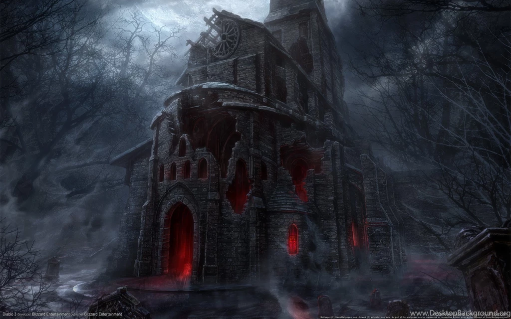Wallpapers Night, Castle, Diablo 3, Diablo, Castle (Diablo 3).