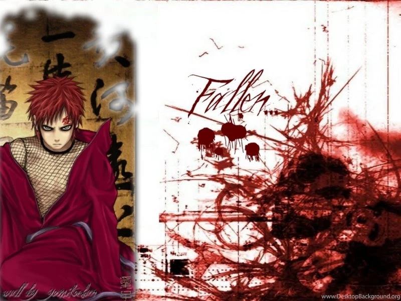 Gaara Fallen Bloody Wallpapers