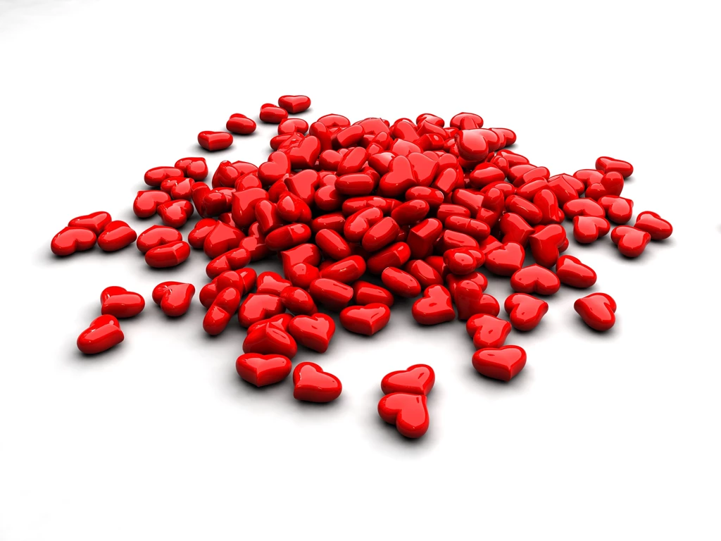 3D Hearts