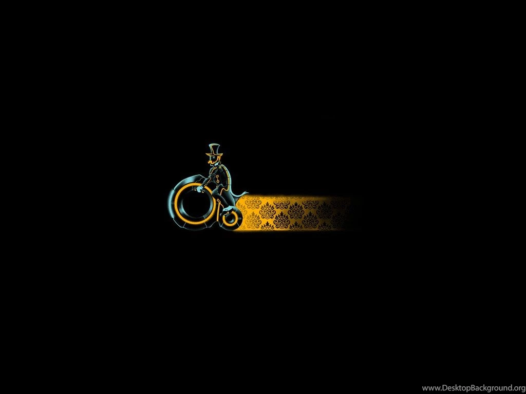 Pennyfarthing Tron Legacy Black Gentelman Wallpapers