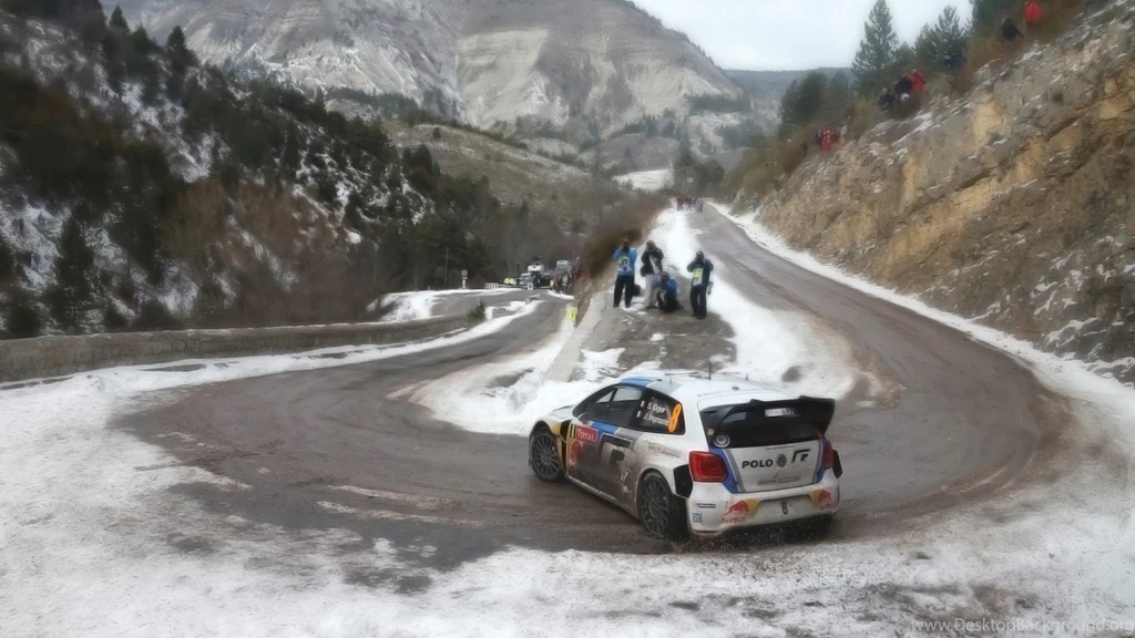 Mountains, Snow, Turn, Racing, Rally Cars, Drift, Volkswagen Polo ...