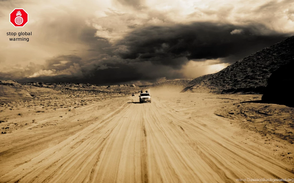 Stop Global Warming (car, Desert) : Desktop And Mobile Wallpapers ...