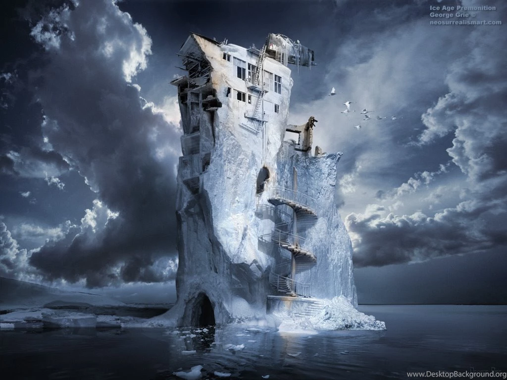 Wallpapers Global Warming Infinite Iceberg Synthesizer Surrealism ...
