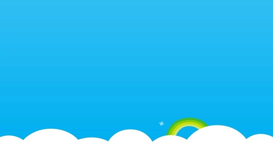 Simple Background, Clouds, Rainbow, Skype, Skype Wallpapers 51421
