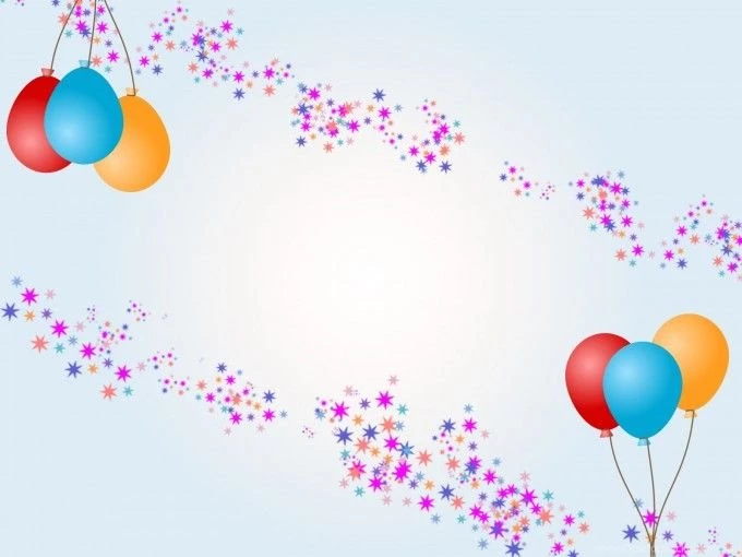 Download Free Balloons With Stars For Birthday PPT Backgrounds ...