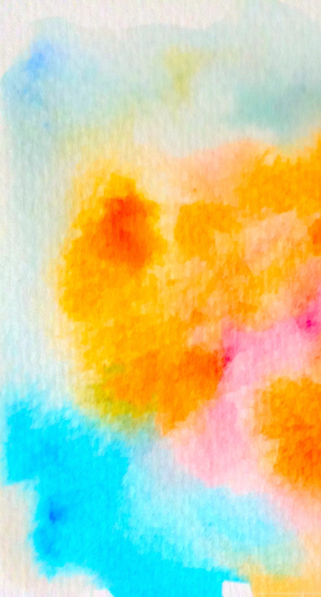 Pattern Paint Orange Water Blue