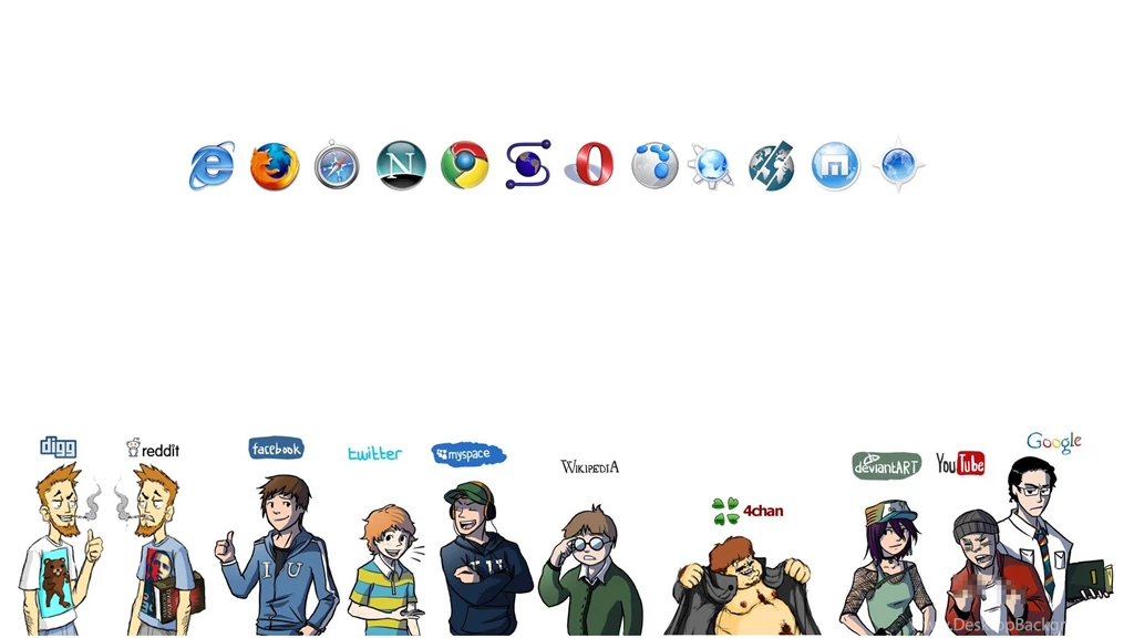 Internet Logos And Personas Hd Wallpaper Backgrounds HD Wallpapers