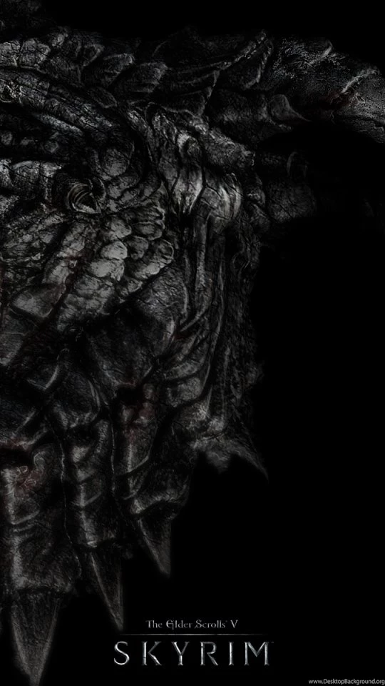Download Wallpapers 540x960 Dragon, Skyrim, The Elder Scrolls V ...