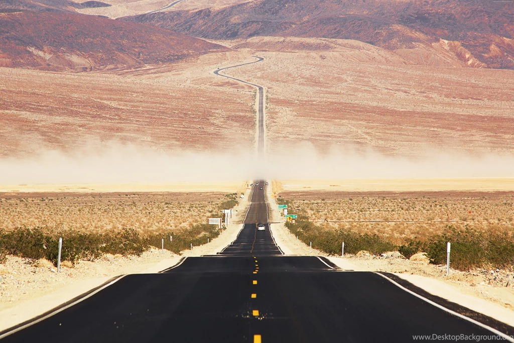Californian Desert Wallpaper, OS: Californian Desert, Road, USA ...