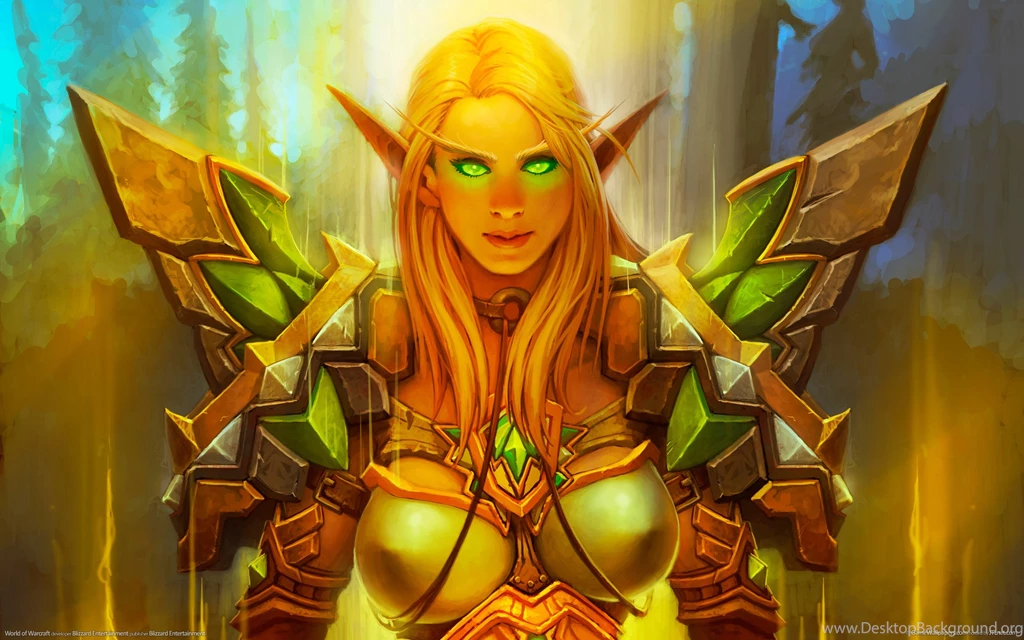 Wallpapers World Of Warcraft Paladin Blood Elf Green Eyes ...