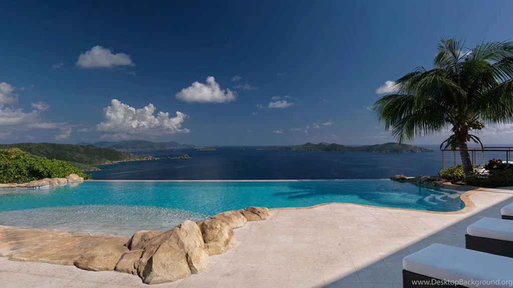 Infinity Pool Ocean View Wallpapers