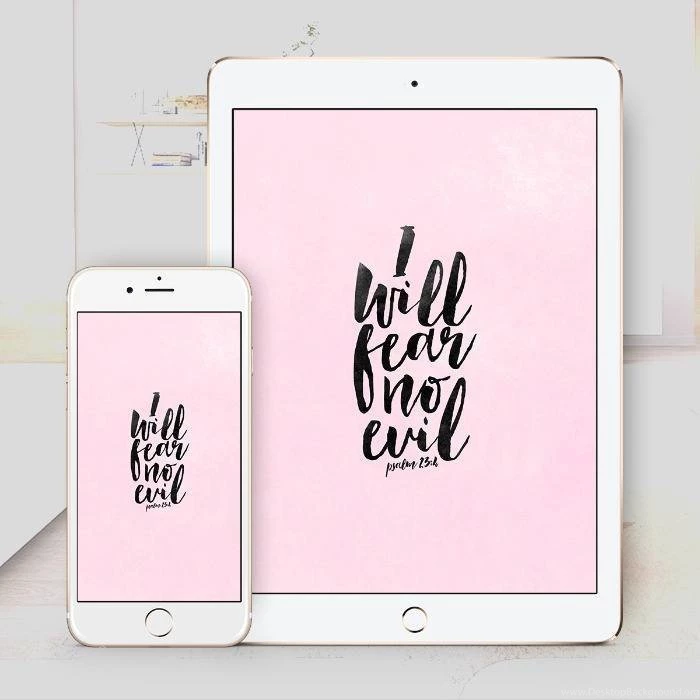 Fear No Evil Bible Wallpapers Download Psalm 23:4