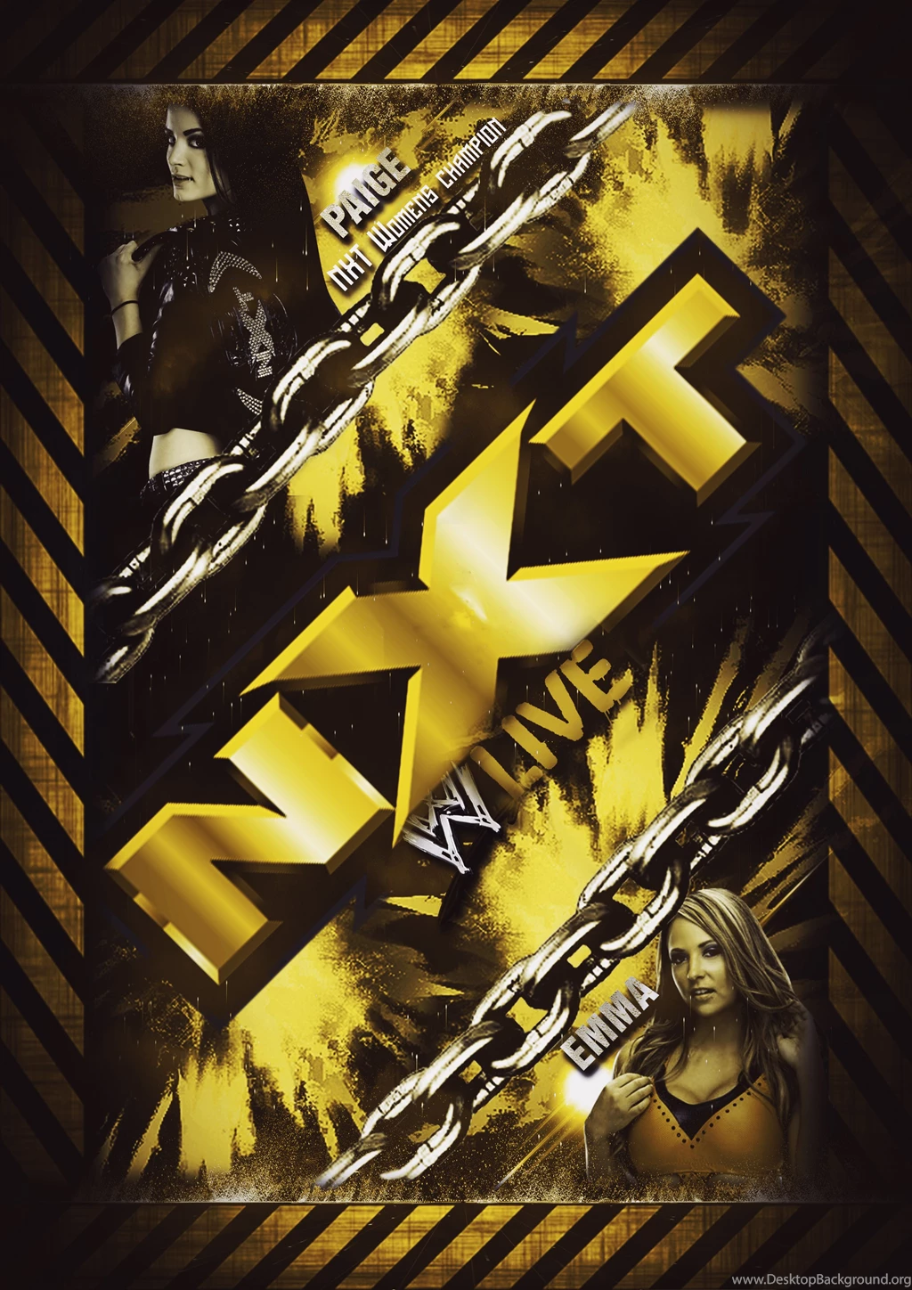 WWE NXT Diva Paige Custom Wallpapers By BullCrazyLight On DeviantArt
