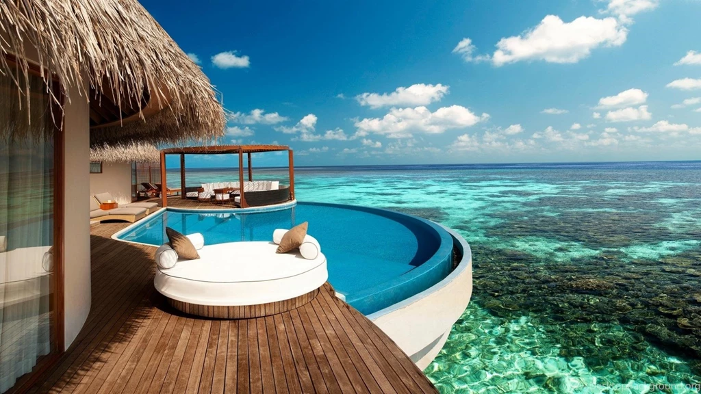 Beach Maldives Pillows House Wallpapers