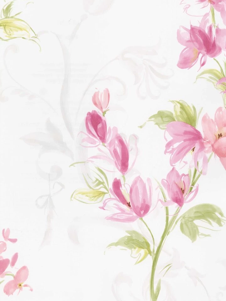Soft Brown Shadowed Small Flowers Wallpapers By Seabrook