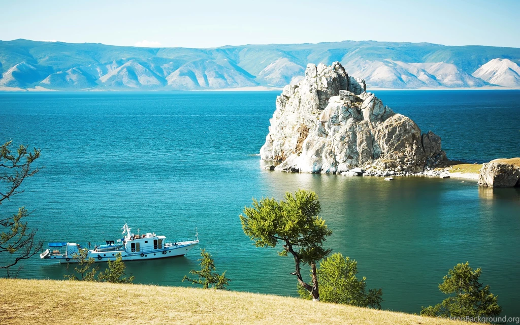Lakes: Lake Baikal Russia Lakes Blue Nature Trees Rocks Rossiya ...