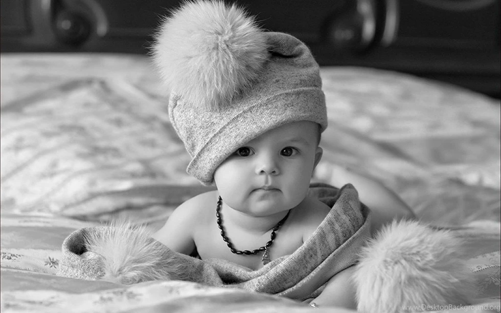 Cute Baby Black And White HD Wallpapers