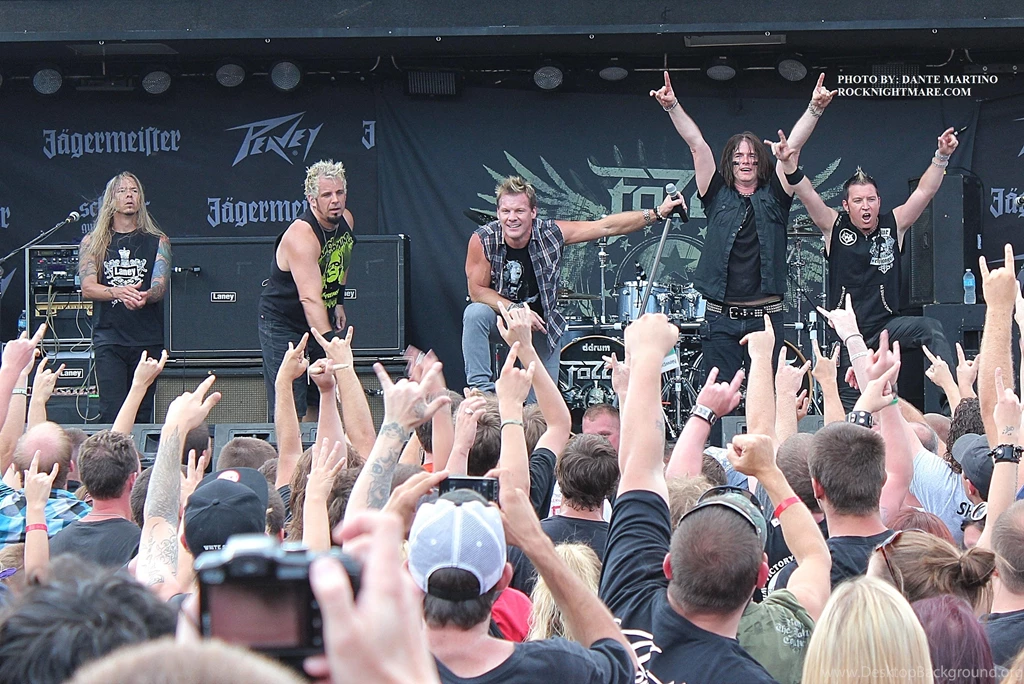 FOZZY Chris Jericho Heavy Metal Concert Concerts Microphone ...