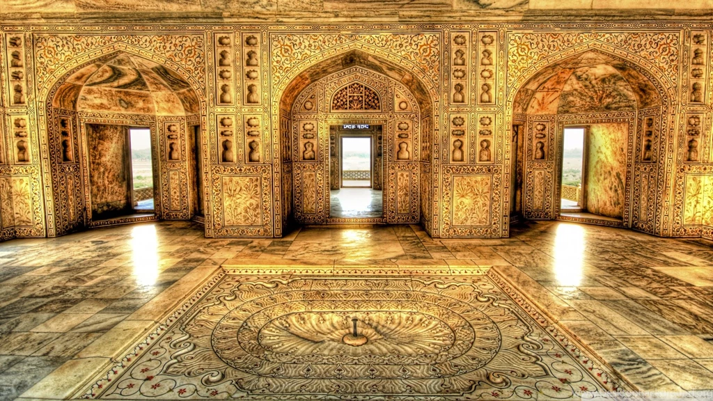 Akbar's Royal Bathing Chamber, Delhi, India HD Desktop Wallpapers ...